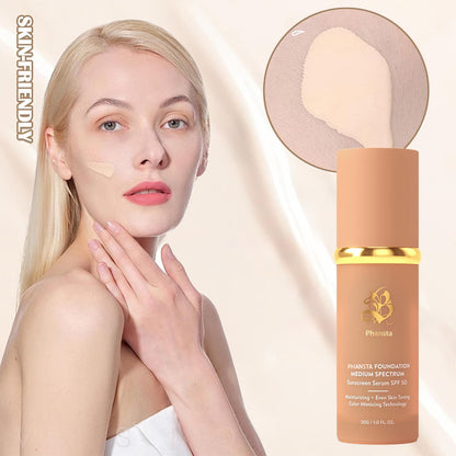 Cross-border hit 4 in 1 foundation Liquid 4 in 1 foundation moisturizing concealer