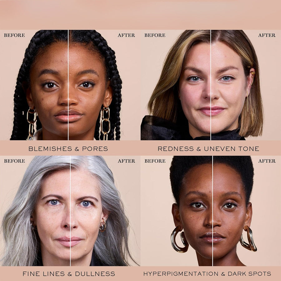 Cross-border hit 4 in 1 foundation Liquid 4 in 1 foundation moisturizing concealer